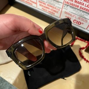 Celine olive green sunglasses